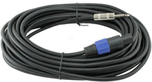 Load image into Gallery viewer, MR DJ CQSM12 12' Pro PA DJ Karaoke Speakon Plug to 6.35mm 1/4" Plug Speaker Wire Cable