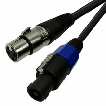 Load image into Gallery viewer, MR DJ CSMXF50 50' Speakon Plug Male to XLR Female Extension Cable for PA DJ Amplifier Stage Monitor