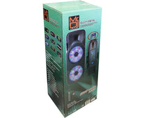 Load image into Gallery viewer, Mr. Dj LETS JUMP DJ215BT Dual 15" 3WAY 5000W Max Power PA DJ Bluetooth Speaker
