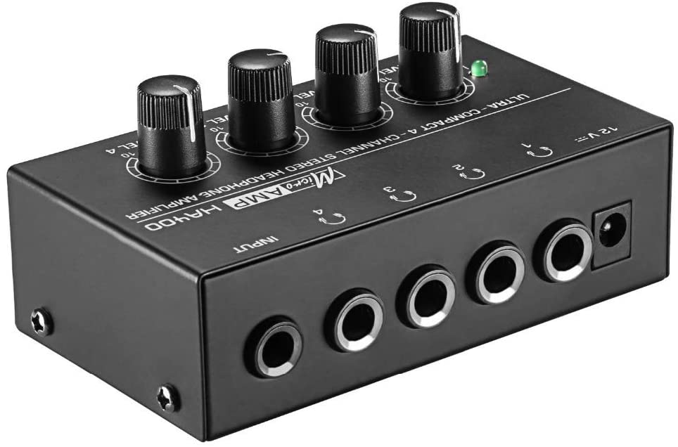 MR DJ Microamp HA400 Ultra-compact 4-channel stereo headphone amplifier