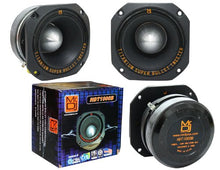 Load image into Gallery viewer, Mr Dj HDT1000B 4" Titanium Bullet High Compression Tweeter Car Van ATV UTV Marine Boat Motorcycle Motorsports, and Competition