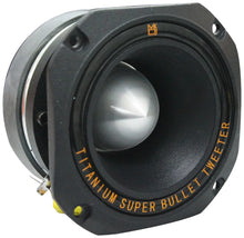 Load image into Gallery viewer, Mr Dj HDT1000B 4-Inch 4" Titanium Bullet High Compression Tweeter Black