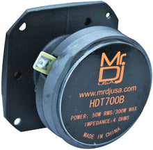 Load image into Gallery viewer, MR DJ HDT700B 3.5" Titanium Bullet High Compression Tweeter 10 Oz Ferrite Magnet