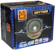 Load image into Gallery viewer, Mr. Dj HDT700B 3.5-Inch Titanium Bullet High Compression Tweeter for Car, Van, ATV, UTV, Marine, Boat, Motorcycle, Motorsports, and Competition