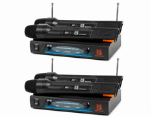 Load image into Gallery viewer, 2 MR DJ MICVHF3200 Wireless Dual Handheld design Microphone System