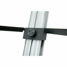 Load image into Gallery viewer, MR DJ KS1000 Professional 2-Tier Column Keyboard Stand Silver W 5/8" Mic Mount