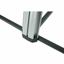 Load image into Gallery viewer, MR DJ KS1000 Professional 2-Tier Column Keyboard Stand Silver with 5/8" Mic Mount