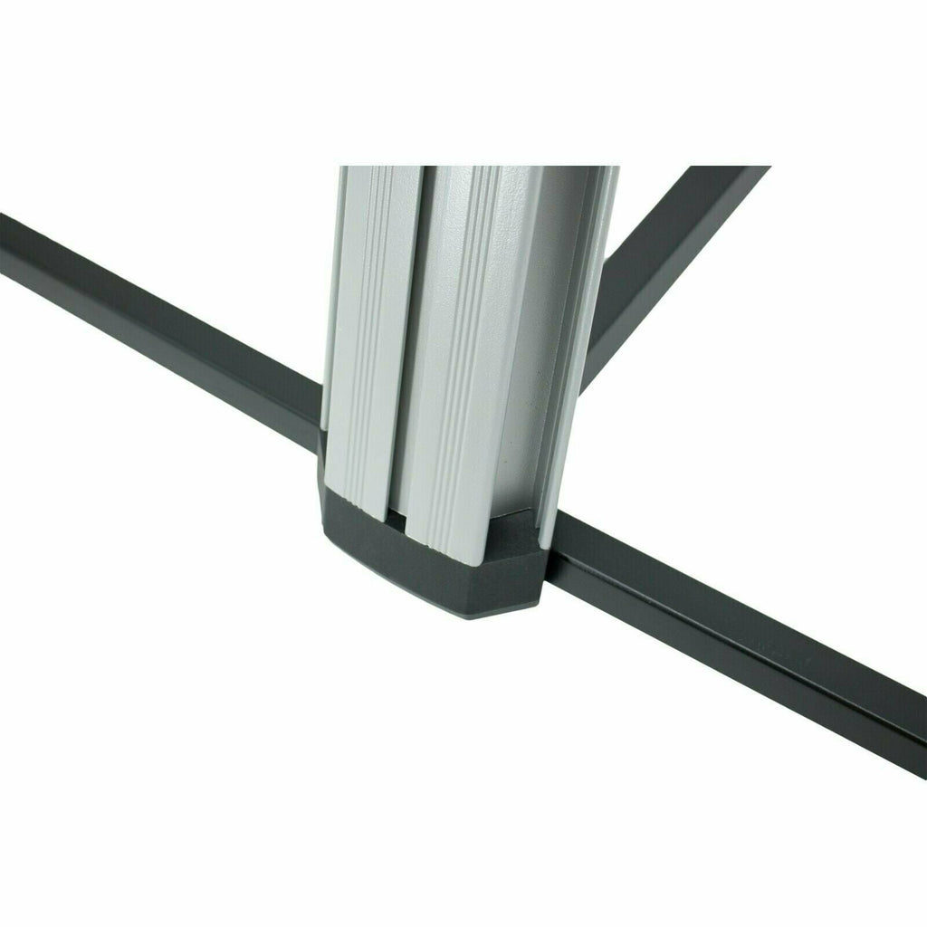 MR DJ KS1000S PRO Professional 2-Tier Silver Column Keyboard Stand W 5/8" Mic Mount