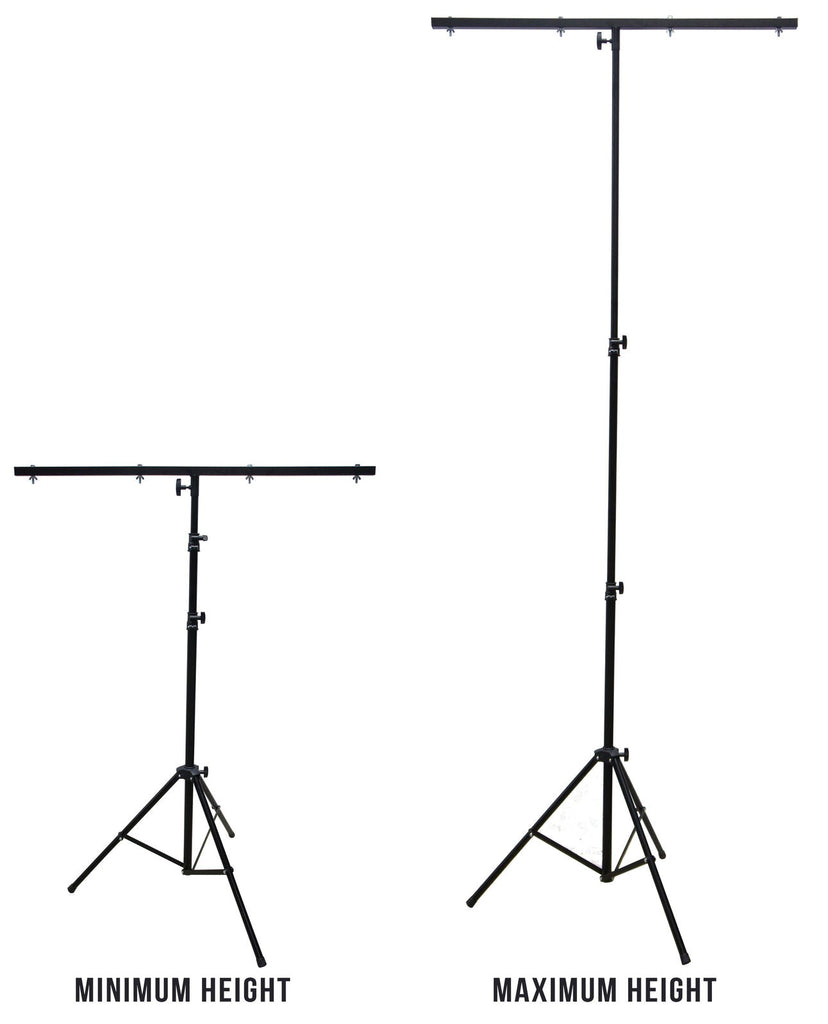 4 MR DJ LS-100 Pro DJ Lighting Tripod & T-Bar Portable Light Stand