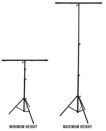 2 MR DJ LS-100 Pro DJ Lighting Tripod & T-Bar Portable Light Stand