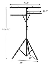 Load image into Gallery viewer, Mr Dj LS300 MR DJ SINGLE 12ft TALL T-BAR LIGHT STAND WITH DUAL SIDE BAR