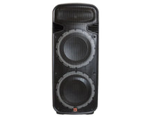 Load image into Gallery viewer, MR DJ PBX6300BAT 4500 Watts Dual 15" Rechargeable PA DJ Party Speaker Bluetooth, Light, Echo, MIC
