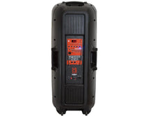Load image into Gallery viewer, MR DJ PBX6300BAT 4500 Watts Dual 15" Rechargeable PA DJ Party Speaker Bluetooth, Light, Echo, MIC