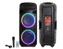 Load image into Gallery viewer, MR DJ PSBAT6200 Dual 15" 4000W Power 3 Way Party Speaker Bluetooth &amp; Rechargeable Battery