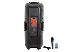 Load image into Gallery viewer, MR DJ PSBAT6200 Dual 15" 4000W Power 3 Way Party Speaker Bluetooth &amp; Rechargeable Battery