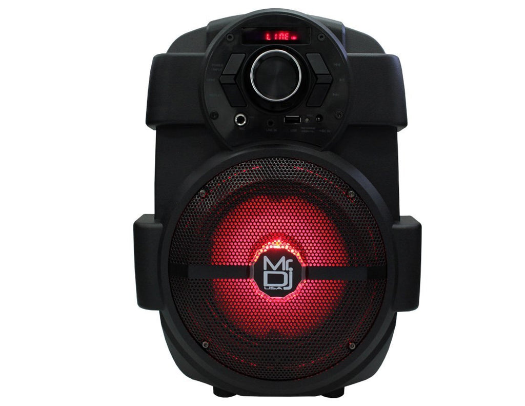 MR DJ Pro 6.5" Rechargeable USB/Bluetooth Powered Party Speaker