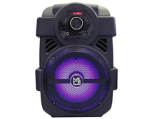 Load image into Gallery viewer, 2 MR DJ PSE80BT 8" Portable Bluetooth Active Speaker Rechargeable Battery Party Speaker 1200 Watts
