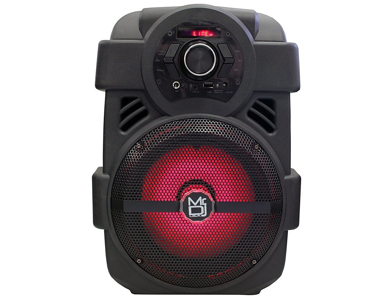 2 MR DJ PSE-80BT 8” 1200W Portable  Rechargeable Bluetooth Active Speaker