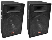 Load image into Gallery viewer, 2 Mr Dj Patron PSS-1700 Pro Audio Single 15" Passive 2-Way DJ/PA Loudspeaker