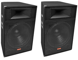 2 Mr Dj Patron PSS-1700 Pro Audio Single 15