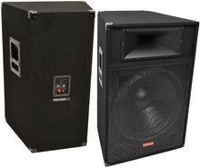 Load image into Gallery viewer, 2 Mr Dj Patron PSS-1700 Pro Audio Single 15" Passive 2-Way DJ/PA Loudspeaker