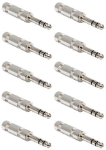Load image into Gallery viewer, MR DJ QMHS10 Stereo 1/4" 6.35mm Male Audio Plug Connectors 10 Pack