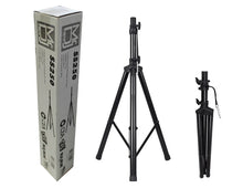 Load image into Gallery viewer, 2 MR DJ SS250 Universal Black Heavy Duty Folding Tripod PRO PA DJ Home On Stage Speaker Stand