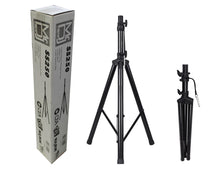 Load image into Gallery viewer, 4 MR DJ SS250 Universal Black Heavy Duty Folding Tripod PRO PA DJ Home On Stage Speaker Stand Mount Holder
