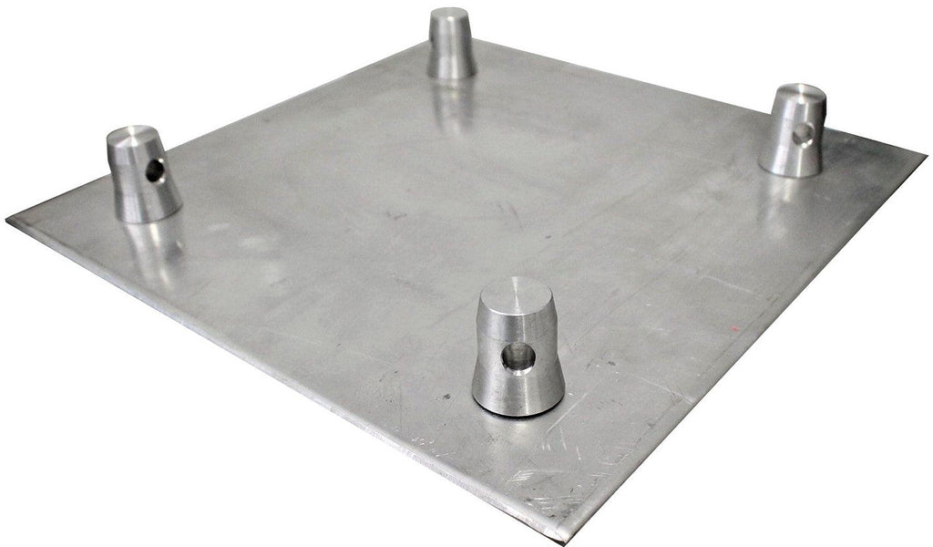 MR DJ DBP1414 Universal 14" × 14" Aluminum Base Plate for 12" Square Truss Systems