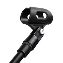 Load image into Gallery viewer, MR DJ MS700PKG 2 Microphone Stands Adjustable Boom Stage or Instrument with Mic Holder Clips &amp; Carry Bag &amp; 2 25' Cable
