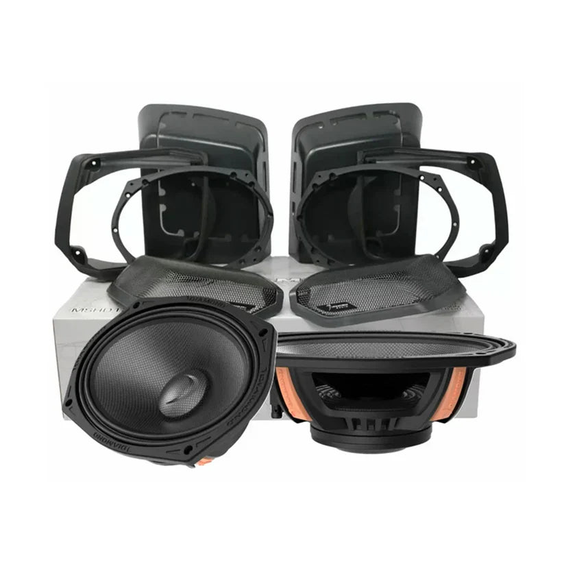 Diamond Audio MS694NEOLK13 1998-2013 Harley Davidson® Cut-In Lid Kit with MS69NEO (4Ω)