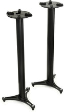 Load image into Gallery viewer, Ultimate Support MS-90-45B MS Series Professional Column Studio Monitor Stands with Non-marring Decoupling Pads and Three Internal Channels - 45"/Black