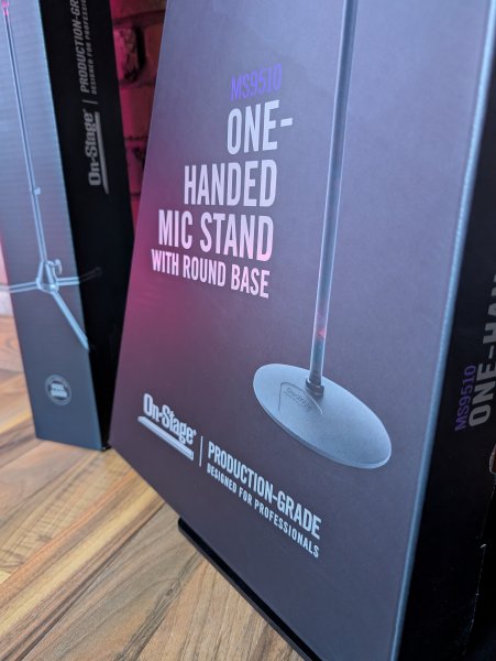On-Stage MS9210 Production-Grade Mic Stand with 10" Round Base