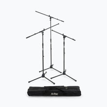 Load image into Gallery viewer, On-Stage MSP7703 Three Euro Boom Mic Stands with Bag