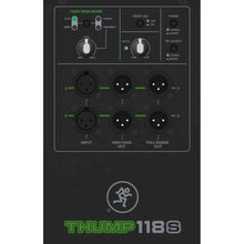 Load image into Gallery viewer, Mackie Thump118S 1400 Watt 18-inch Powered Subwoofer + 2 MR DJ Cables