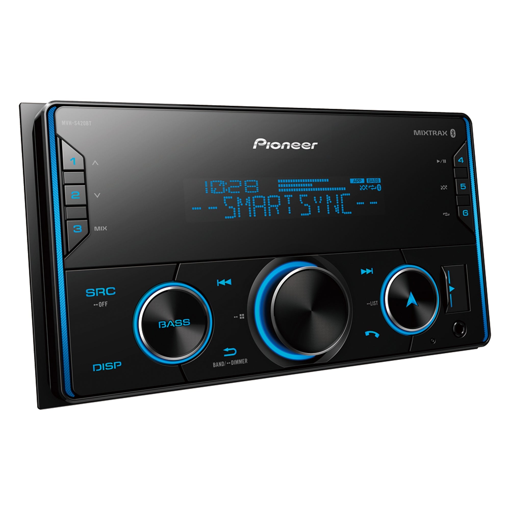 Pioneer MVH-S420BT  Double DIN Alexa, Pioneer Smart Sync, Bluetooth