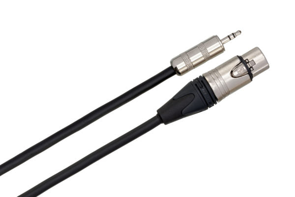 Hosa MXM-025 Microphone Cable 3.5 mm TRS Male to Neutrik XLR Female 25 foot