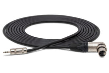 Load image into Gallery viewer, Hosa MXM-025RS Microphone Cable 3.5 mm TRS Male to Neutrik Right Angle XLR Female 25 foot