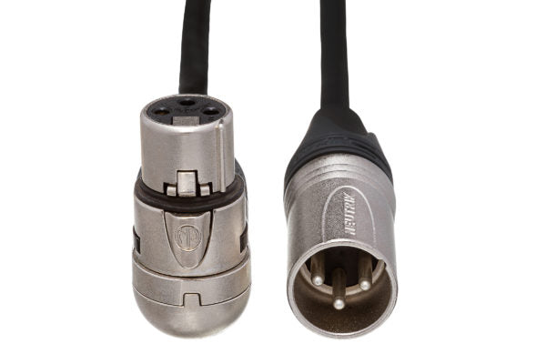 Hosa MXX-025RS Microphone Cable Neutrik Right Angle XLR Female to XLR Male 25 foot