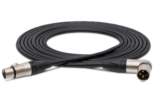 Hosa MXX-025SR Microphone Cable Neutrik XLR Female to Right Angle XLR Male 25 foot