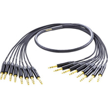 Load image into Gallery viewer, Mogami GOLD 8 TRSTRS-15 8 x 1/4" TRS Male to 8 x 1/4" TRS Male Fan-Out Audio Snake Cable - 15 foot