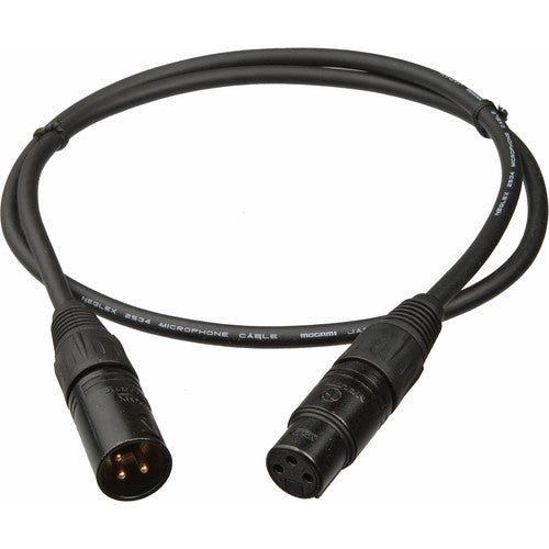 Mogami GOLD STUDIO-06 XLR Female to XLR Male Microphone Cable (6', Black)