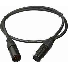 Mogami GOLD STUDIO-03 XLR Female to XLR Male Microphone Cable (3', Black)