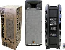 Load image into Gallery viewer, MR DJ PRO215BT PRO PA DJ Dual 15" Powered/Active DJ PA Multipurpose Live Sound 3 Way Loudspeakers