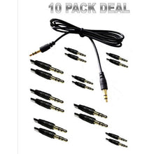 Load image into Gallery viewer, Nippon America 10 Pack 6' 3.5Mm Auxilary Cord Male Gold Car Aux Stereo Audio Cable Pc Ipod Mp3 Electronic_Cable