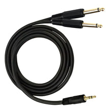 Load image into Gallery viewer, MR DJ CEQY6P 6Ft 3.5mm Mini TRS Stereo to Dual 1/4" TS Mono