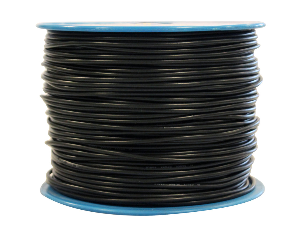 Absolute USA P16-500BK 16 Gauge 500-Feet Spool Primary Power Wire Cable (Black)