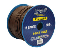 Load image into Gallery viewer, Absolute USA P16-500BR 16 Gauge 500-Feet Spool Primary Power Wire Cable (Brown)