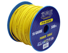 Load image into Gallery viewer, Absolute P16-500YL 16 Gauge 500-Feet Yellow Spool Primary Remote Power Wire Cable