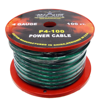 Load image into Gallery viewer, 2 Absolute P4-100GR 100' 4-Gauge Green Copper Mix Power Ground Wire Cable